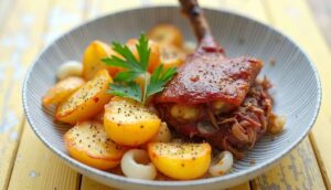 Confit de canard et pommes sarladaises : recette gourmande
