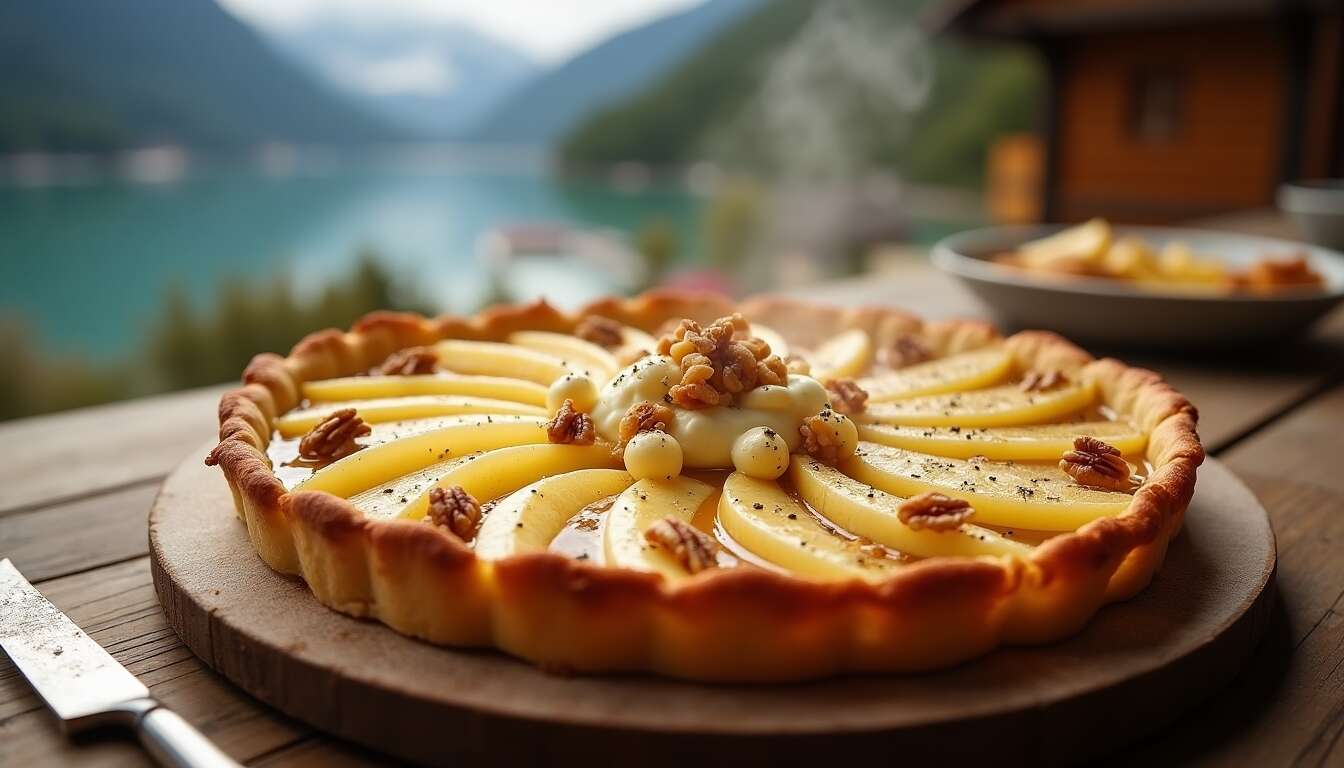 Tarte aux poires et Roquefort : recette savoureuse
