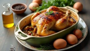 Poulet rôti en cocotte : recette savoureuse et facile