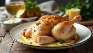 Poule Normande au Blanc : recette Authentique et Savoureuse