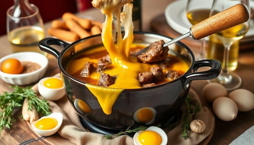 Fondue bourguignonne au vin blanc : recette savoureuse et conviviale
