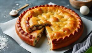 Tourte au saumon et poireaux : recette gourmande