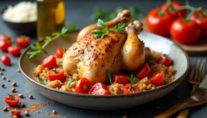 Poulet basquaise au chorizo de Cyril Lignac : recette savoureuse