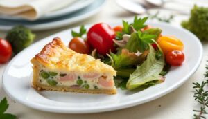 Quiche courgette saumon : recette gourmande