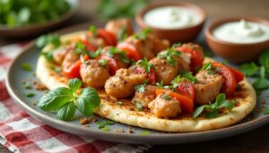 Kebab au poulet maison : recette facile et savoureuse