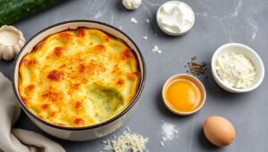 Délicieux gratin de courgettes au parmesan