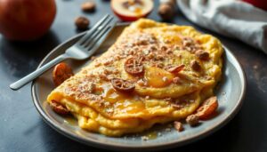 Recette d'omelette aux pommes moelleuse