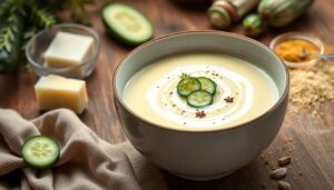 Velouté de concombre chaud : recette gourmande et facile
