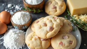 Cookies salés jambon Emmental : une recette gourmande