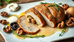 Rôti de veau farci à la forestière : recette savoureuse et facile