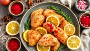 Poulet épicé libanais au citron et oignons rouges : la recette facile