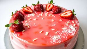 Glaçage miroir fraise : recette facile et brillante