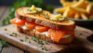 Croque-Monsieur au Saumon et Boursin : délice Gourmand
