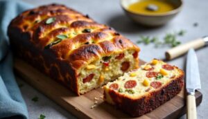 Recette de cake chorizo feta facile et rapide