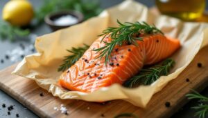 Saumon surgelé en papillote : recette savoureuse et facile