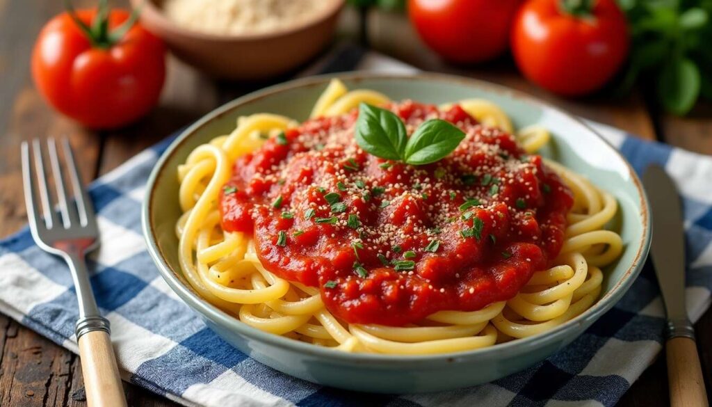 Sauce tomate maison pour les pâtes : recette facile et rapide