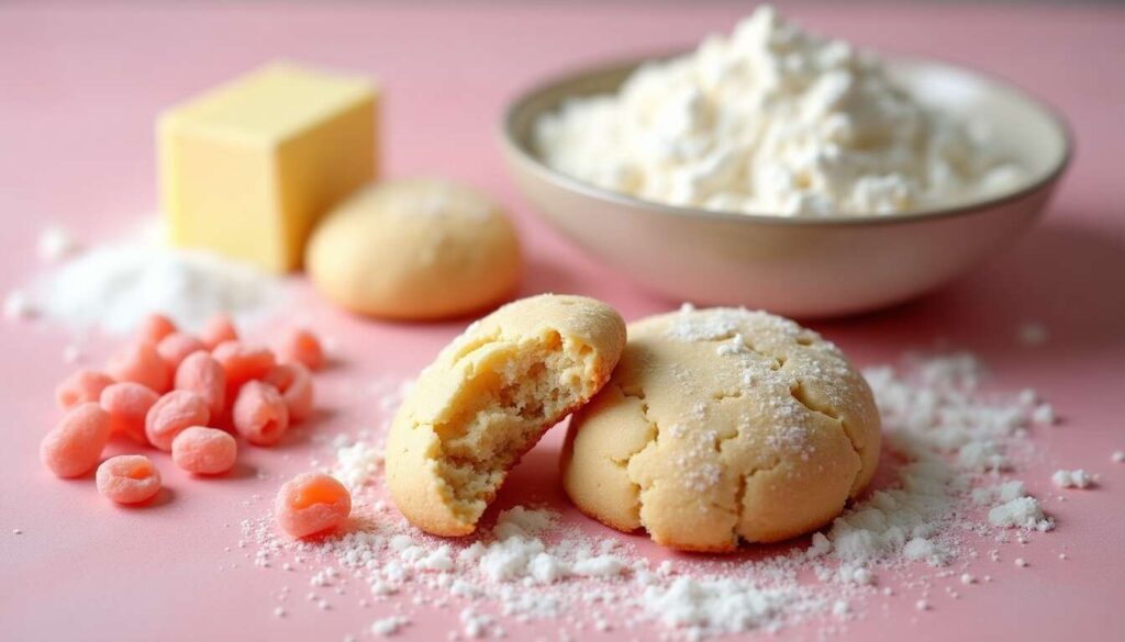 Cookies aux pralines roses : gourmandise à croquer