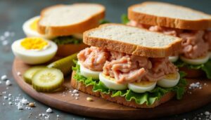 Sandwich thon-œufs : recette facile et savoureuse