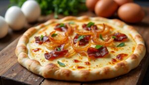 Flammekueche express : la recette rapide et savoureuse