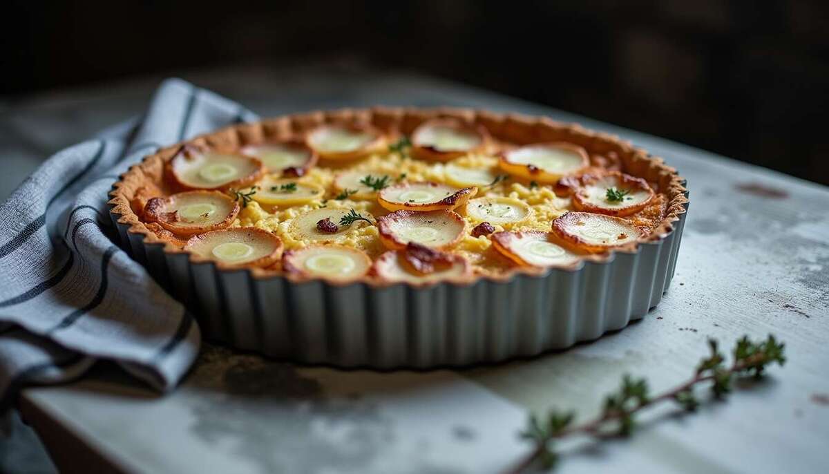 Tarte aux poireaux et pommes de terre : la recette facile