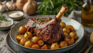 Recette Gigot d’Agneau au Four et Pommes de Terre Sautées