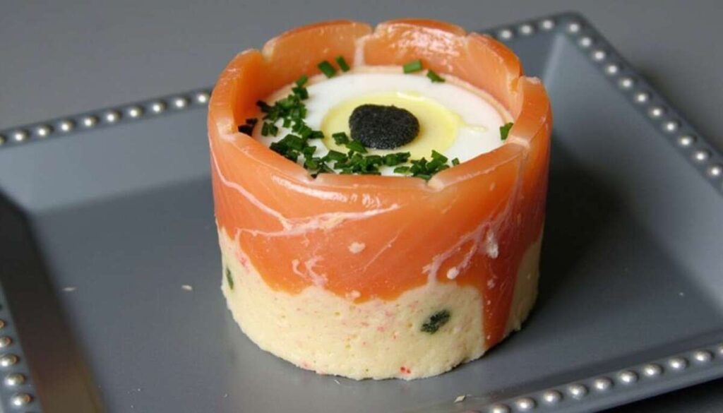 Recette : aspic de saumon et crevettes