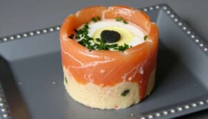 Recette : aspic de saumon et crevettes