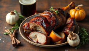 Jarret de porc braisé à la bière par Hugo Desnoyer : recette savoureuse