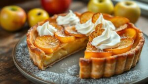 Délicieuse tarte normande traditionnelle