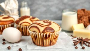 Muffins marbrés vanille chocolat : recette gourmande et facile