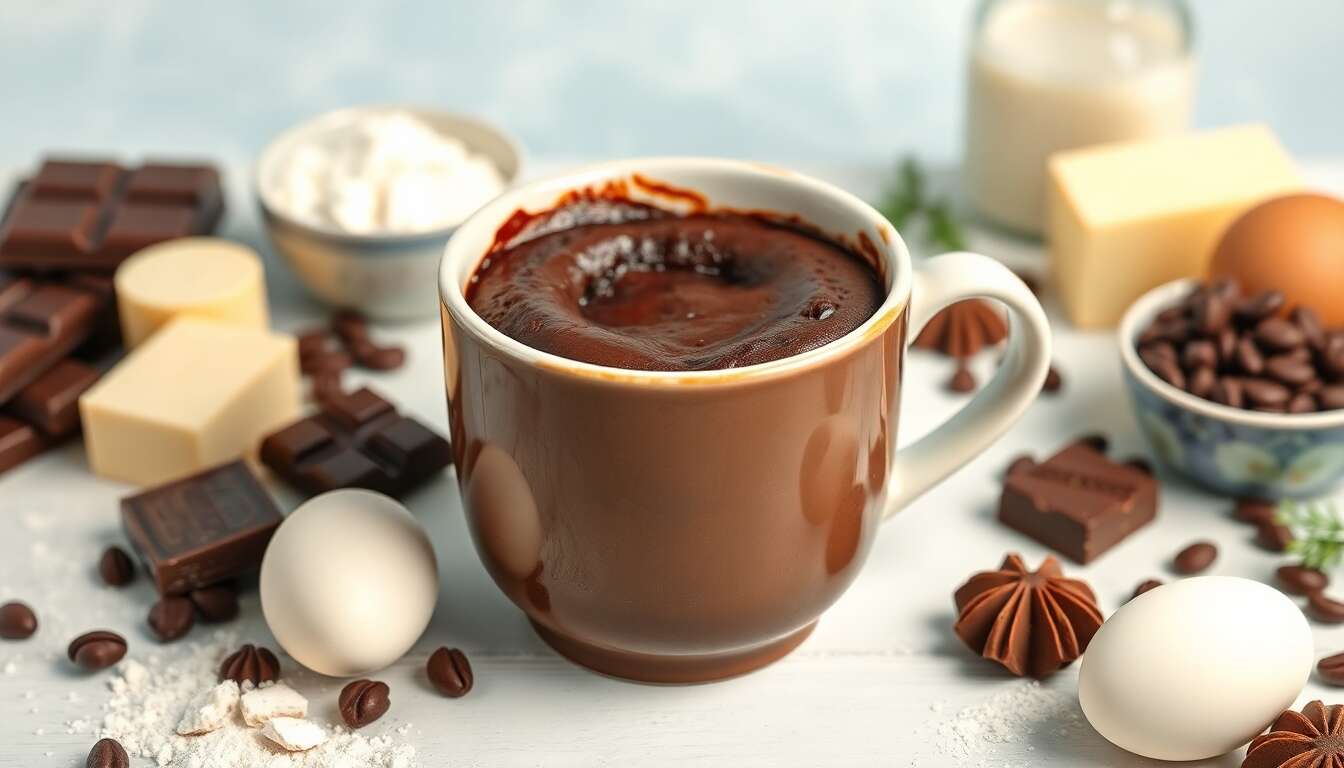Mug cake fondant au chocolat : recette facile et rapide