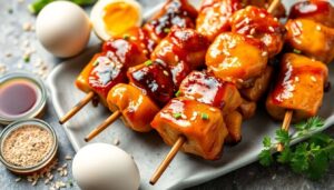 Recette brochettes de poulet à l'asiatique facile et savoureuse