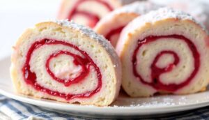 Roulé extra moelleux à la confiture de fraises : recette gourmande