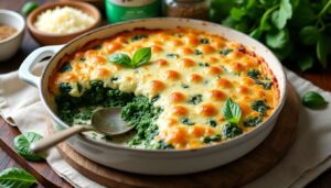 Délicieux gratin d’épinards maison