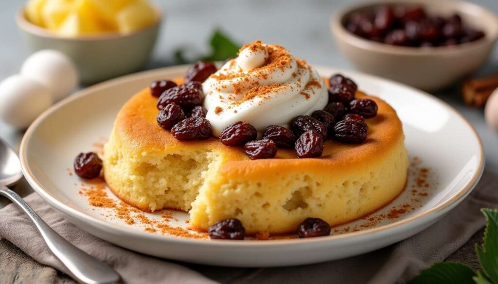 Pudding de brioche aux raisins : recette facile et gourmande