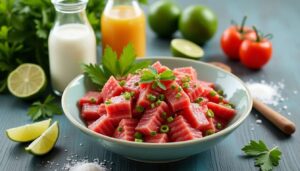 Ceviche de thon : recette fraîche et savoureuse