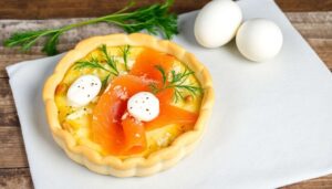 Recette facile : quiche au saumon savoureuse