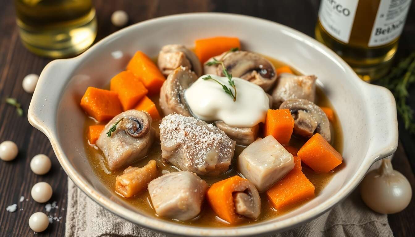 Blanquette de veau express à la cocotte-minute : recette rapide et savoureuse