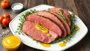 Rosbif Froid à la Moutarde et Herbes : recette Savoureuse