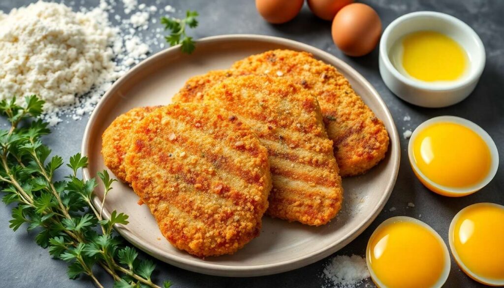 Escalopes de poulet panées : recette croustillante au four