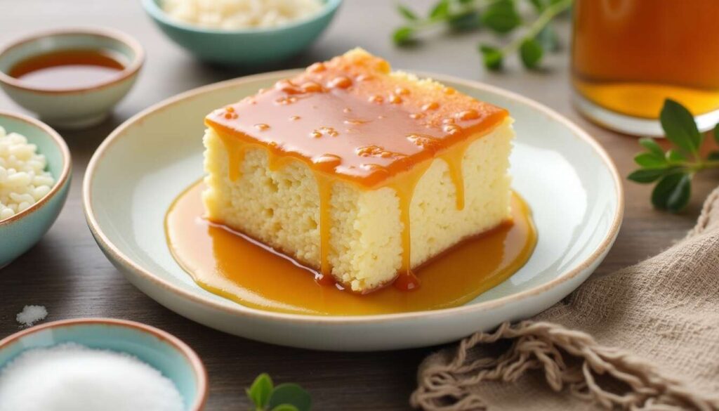 Gâteau de riz au caramel : la recette facile et savoureuse