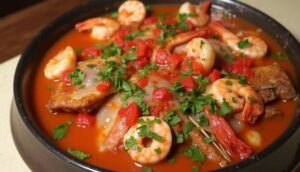 Poulet aux gambas : recette gourmande et facile
