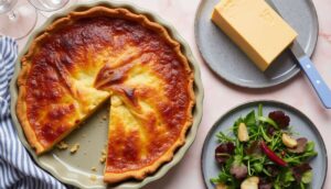 Tarte savoureuse à la brandade de morue