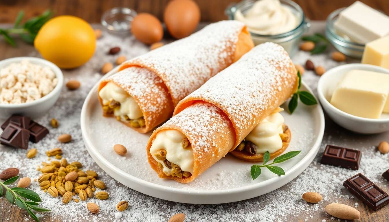Cannoli à la pistache : recette authentique et gourmande