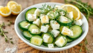 Salade de concombre au fromage blanc : recette fraîche et légère