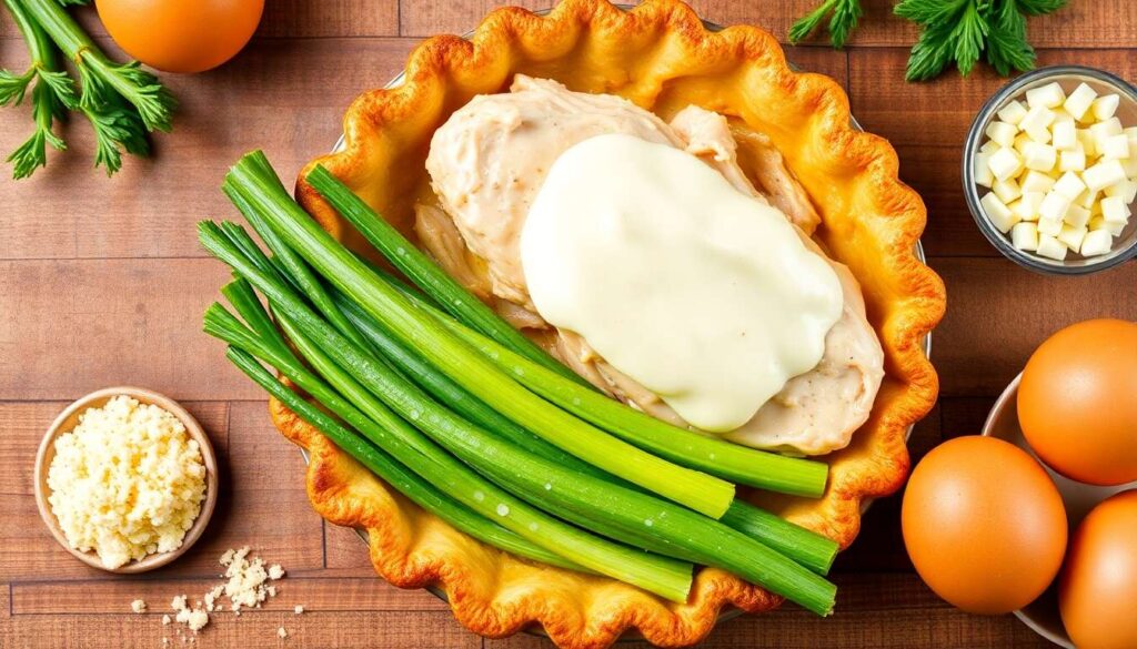 Tarte aux poireaux et poulet : recette facile et savoureuse