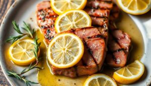 Darne de thon grillée : recette à l'huile d'olive et citron