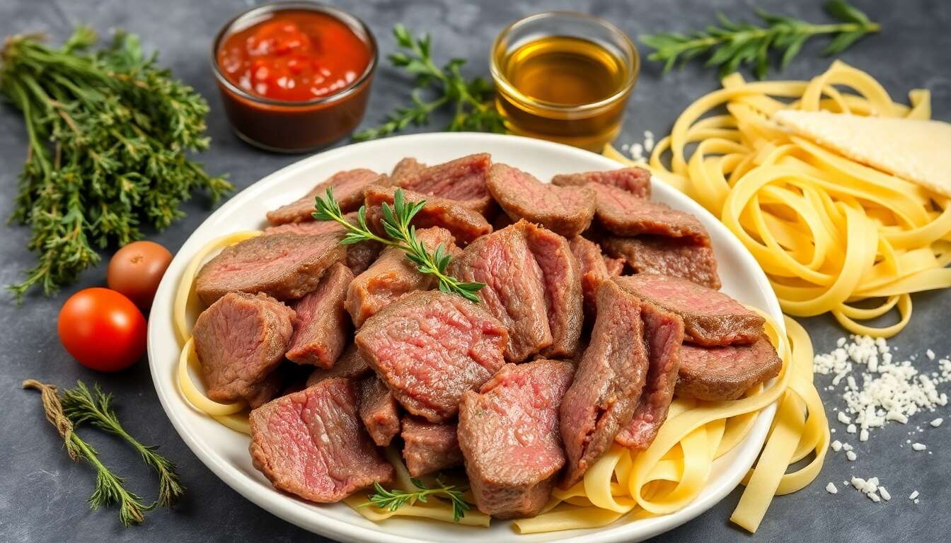 Sauté de bœuf à l'italienne : recette savoureuse et facile