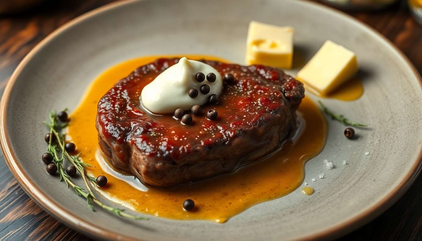 Faux-filet sauce au poivre : recette gourmande et facile