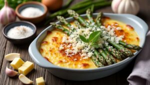 Gratin d’asperges violettes : une recette gourmande